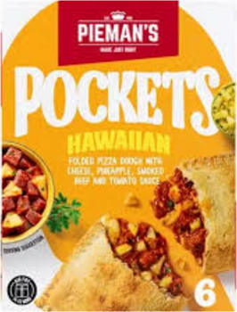 Piemans Pockets Hawaiian Flavour 6 x 130g