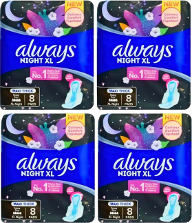 Always Maxi 6 (4 X Extra Long 8s Nights)