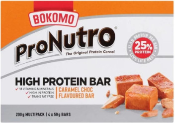 Bokomo ProNutro High Protein Bar 50g Caramel 4X50G