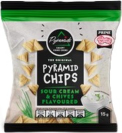 Pyramid Chips Sour Cream & Chives Flavoured 85g