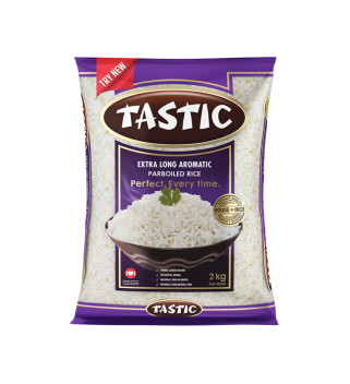 Tastic Grain Extra  Long  Aromatic Parboiled White Basmati Rice 2kg