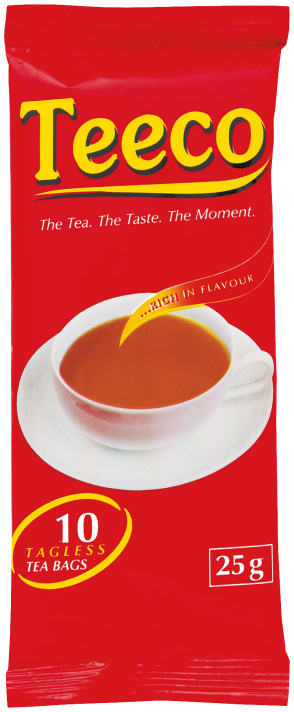 Teeco tag less tea bags 10's 