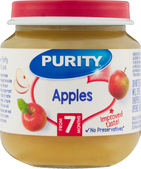 Purity Jar 125ml Apples (from 7 months)