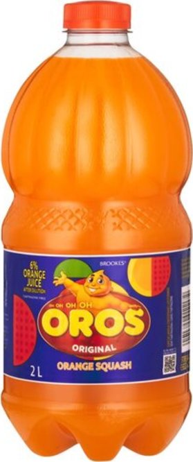 Oros Brookes Original Orange Squash 2L