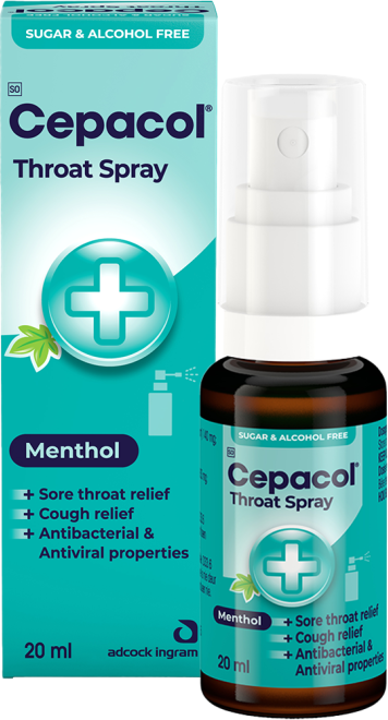 Cepacol Throat Spray Alcohol & Sugar Free Menthol 20ml