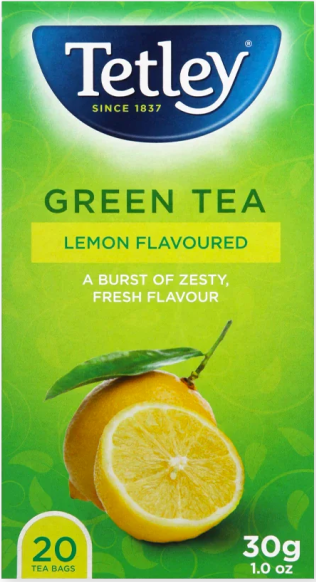 Tetley Green Lemon 20's
