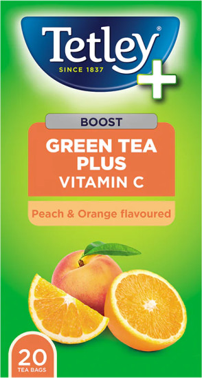 Tetley Green Peach & Orange Plus 20's