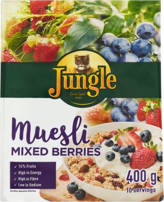 Jungle Muesli Mixed Berries 400g