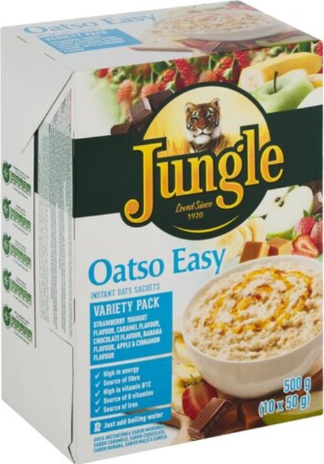 Jungle Oatso Easy Variety Instant Oats 500g
