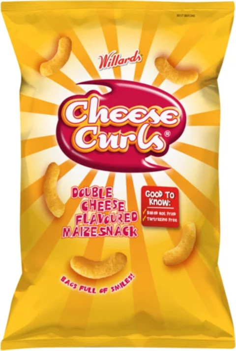 Willards Cheese Curls Double Cheese 90g