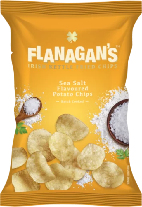 Flanagan's Sea Salt Irish Kettle Fried Chips 120g