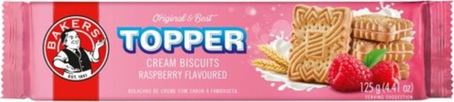 Bakers Topper Raspberry 125g
