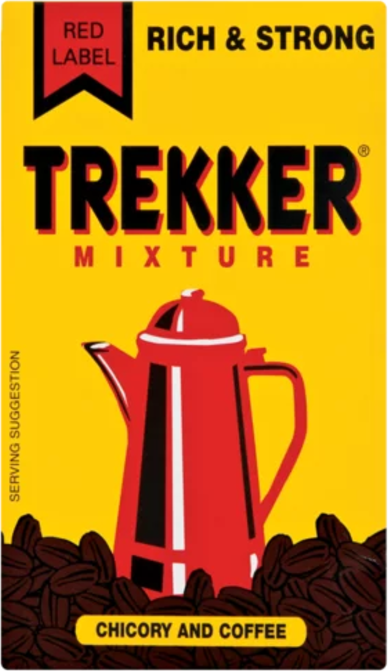 Trekker Red Label Mixture Rich & Strong Chicory & Coffee 250g