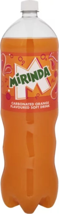 Mirinda Orange Flavoured Soft Drink 2L 