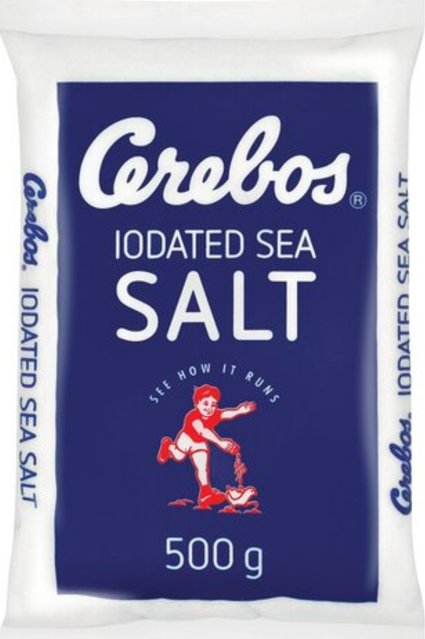Cerebos Iodated Table Salt Poly 500g