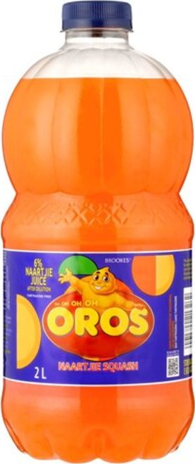 Oros Brookes Squash Naartjie 2L