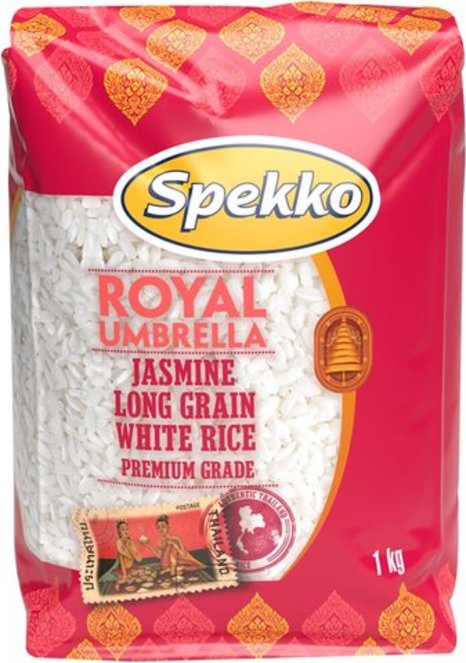 Spekko Royal Umbrella Jasmine Long Grain White Rice 1kg