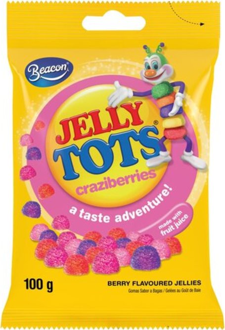 Beacon Jelly Tots Craziberries 100g
