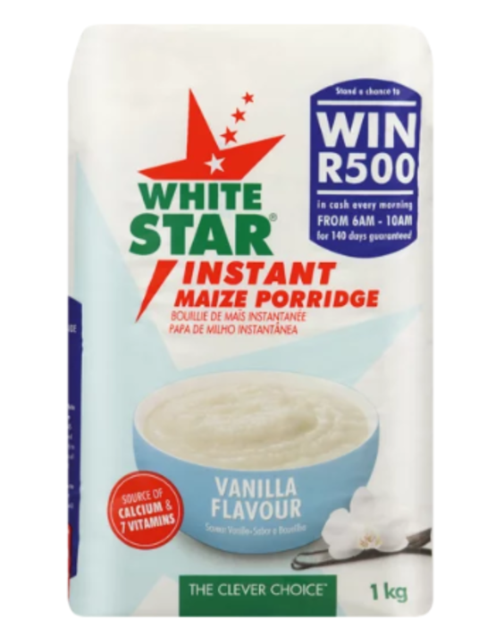 White Star Instant Maize Porridge Vanilla 1kg