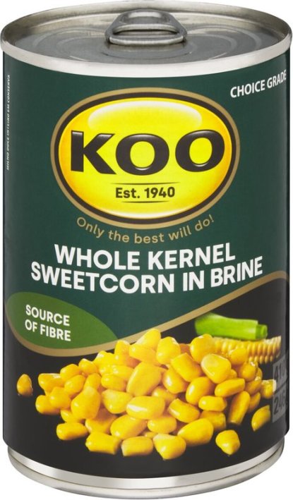 Koo Corn Whole Kernel Sweetcorn In Brine 410g