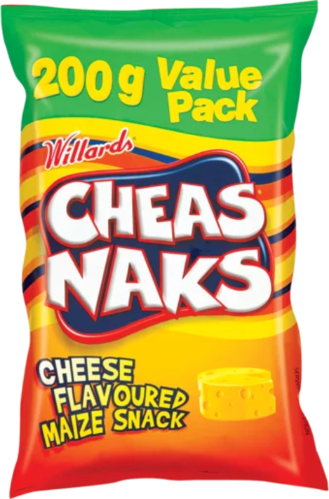 Cheas Naks Cheese Flavoured Maize Snack 200g