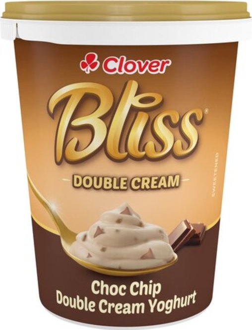 Clover Bliss Double Cream Yoghurt 500g Choc Chip