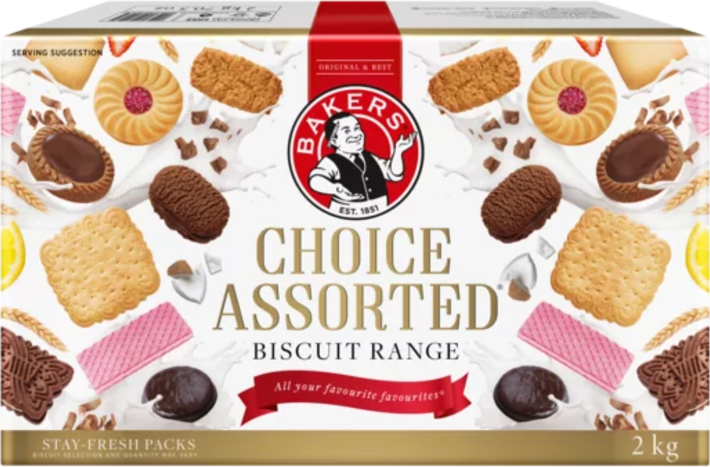 Bakers Choice Assorted Range Biscuits 2kg