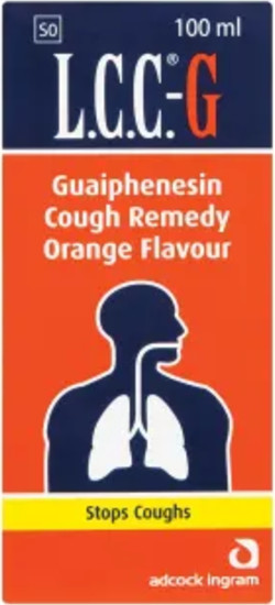 LCC Guaiph Orange Flavoured Cough Syrup 100ml