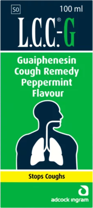 LCC Peppermint Flavour Guaiphenesin Cough Remedy 100ml