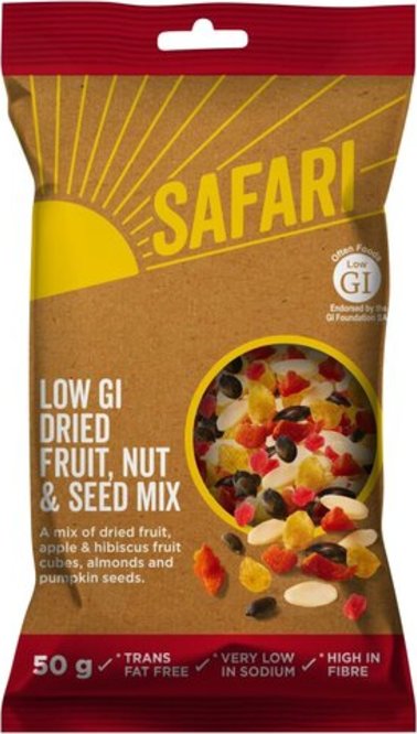 SAFARI Fruit & Nut Mix Low GI 50g