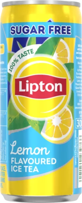 Lipton Ice Tea Can 300ml Lemon (Sugar Free)