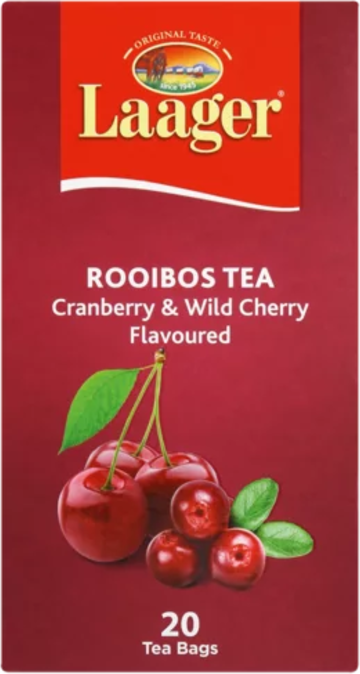 Laager Rooibos Cranberry & Wild Cherry 20's