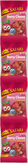 SAFARI Berry Chews 4x32g