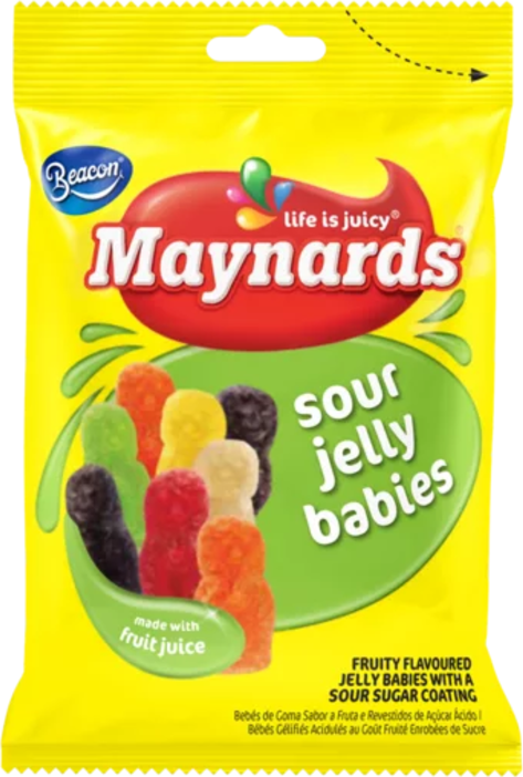 Maynards Sour Jelly Babies 60g