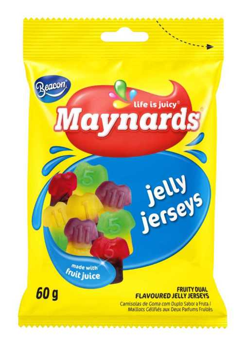 Maynards Fruit flavoured Jelly Jerseys 60g