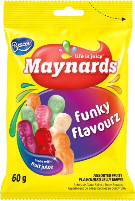 Maynards Funky Flavourz Mini Jelly Babies 60g