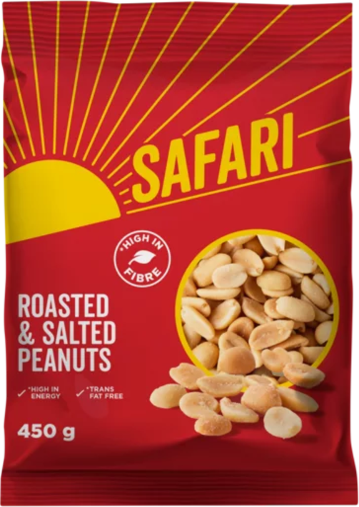 SAFARI Roasted & Salted Peanuts 450g