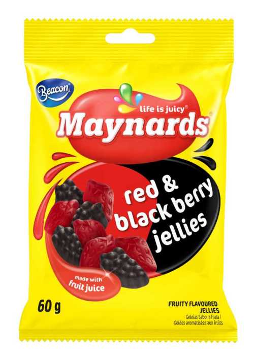 Maynards Red and Black Berry Jellies 60g