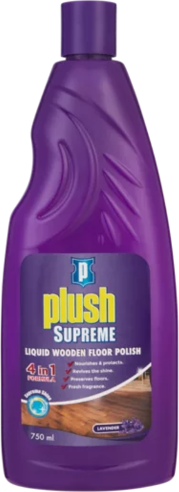 Plush Supreme Liquid Wooden Floor Polish 750ml Lavender
