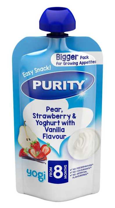 Purity Pear, Strawberry & Yoghurt with Vanilla Flavour