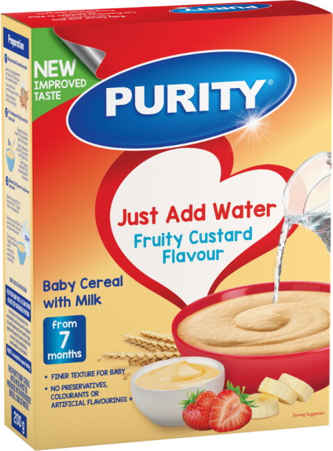 Purity Cereal Fruity Custard 450g