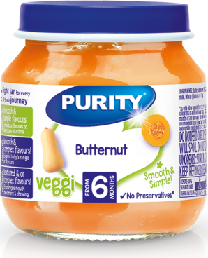 Purity Jar 125ml Butternut (from 6 months)