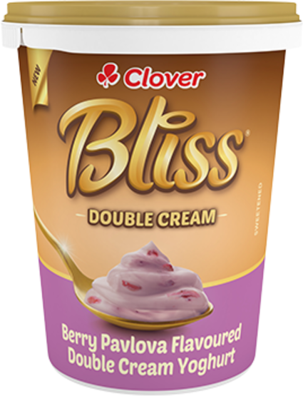 Clover Bliss Double Cream Yoghurt 500g Berry Pavlova