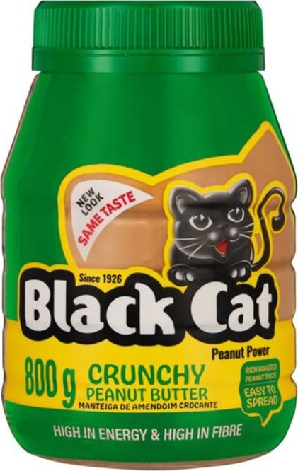 Black Cat Crunchy Peanut Butter 800g New