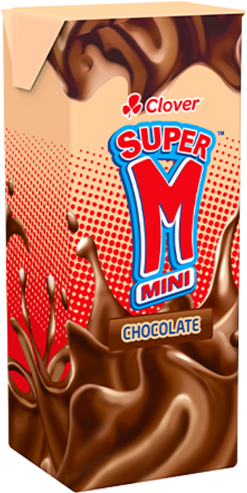 Clover Super M mini Flavoured Milk 200ml Chocolate