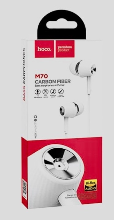 M70 Earphone with Aux White