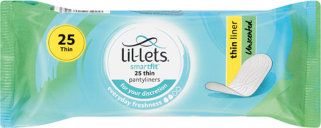 Lil-Lets Liners 25's Unscented