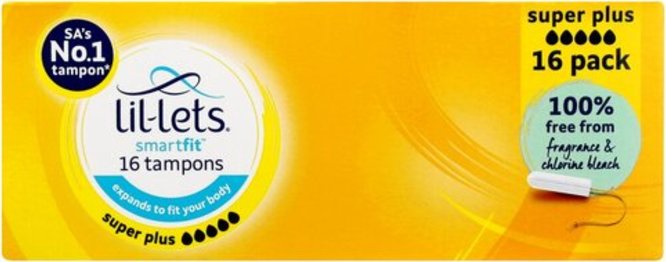 Lil-Lets Smartfit Super Plus Non-Applicator Tampons 16 Pack