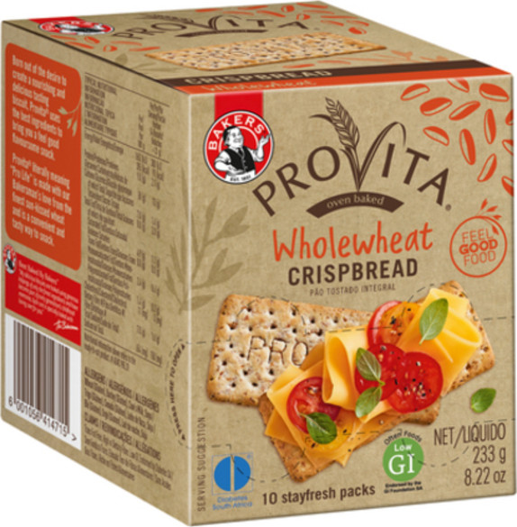 Bakers Provita Wholewheat Crispbread 233g