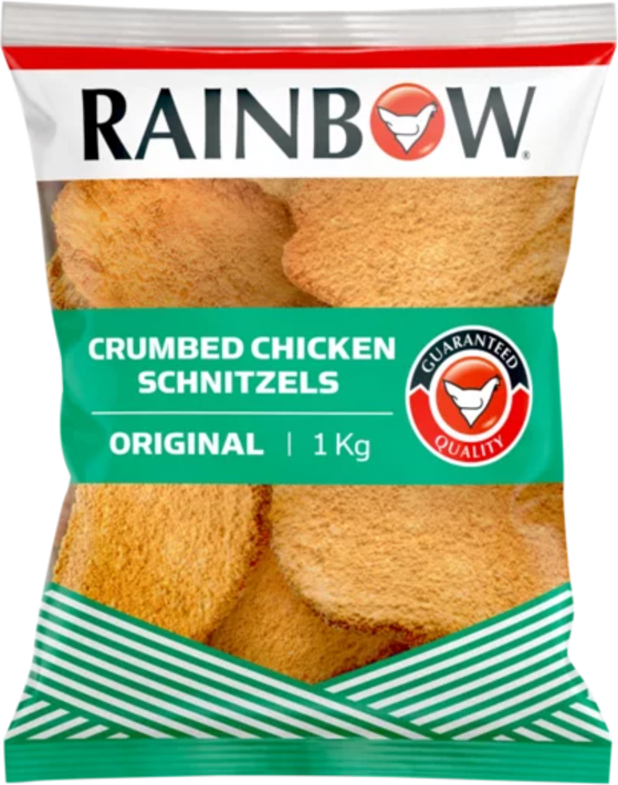 Rainbow Frozen Original Crumbed Chicken Schnitzels 1kg